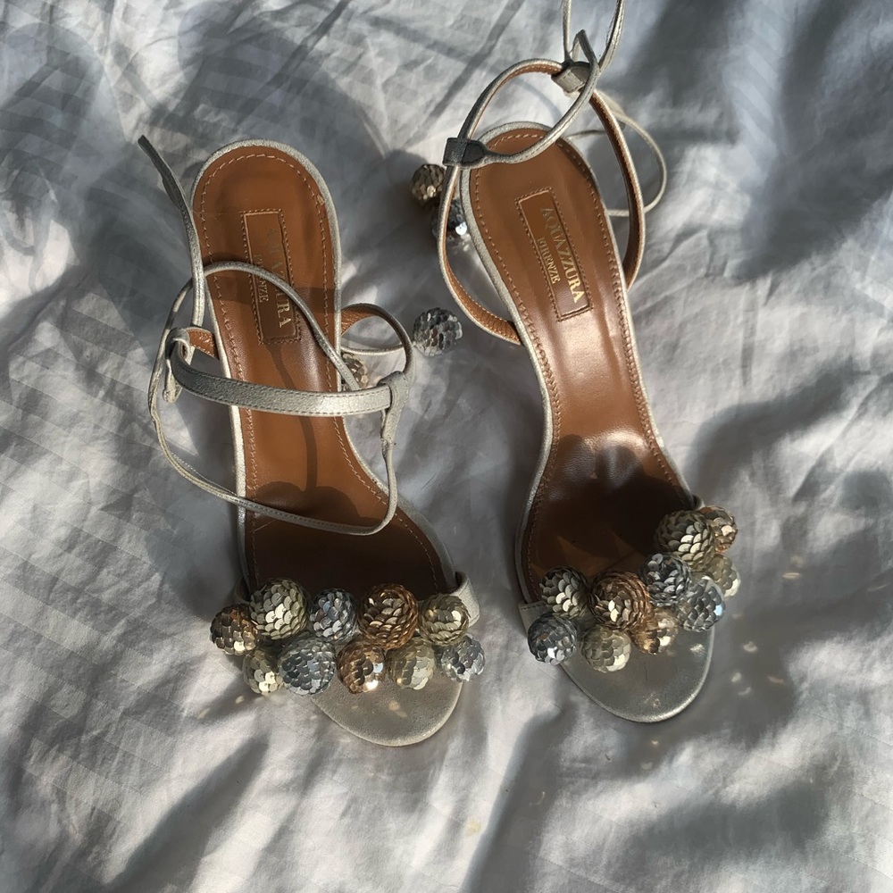 Aquazzura disco thing strappy heels